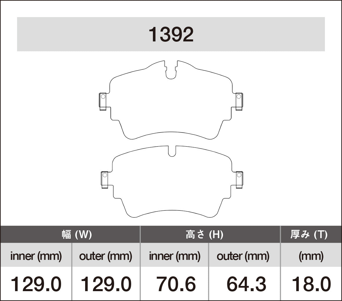 iSWEEP Brake Pad〔Front〕1392
