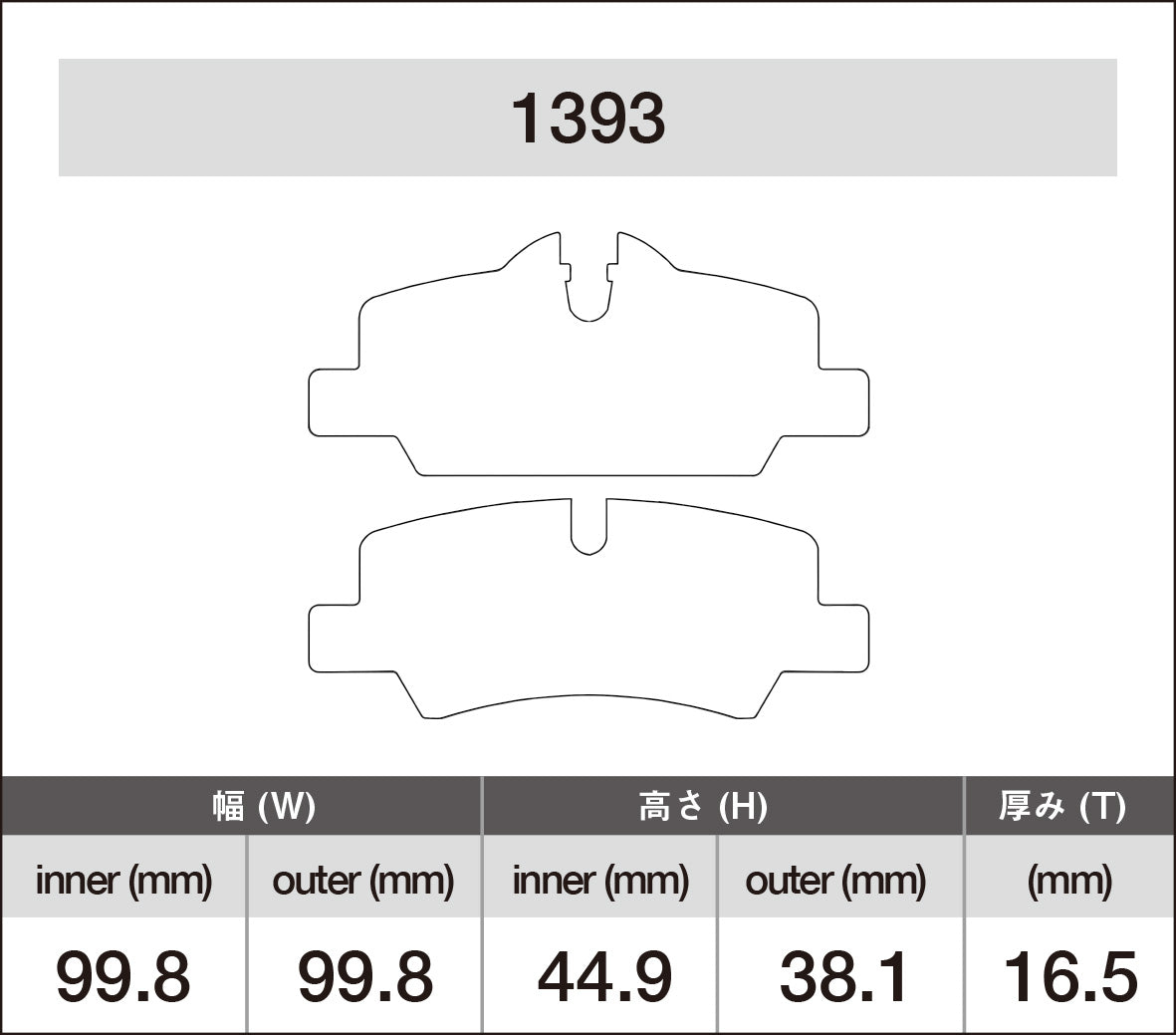 iSWEEP Brake Pad〔Rear〕1393