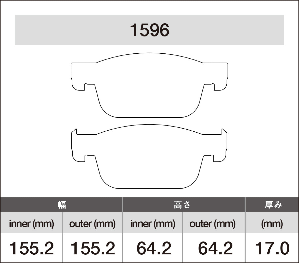 iSWEEP Brake Pad〔Front〕1596