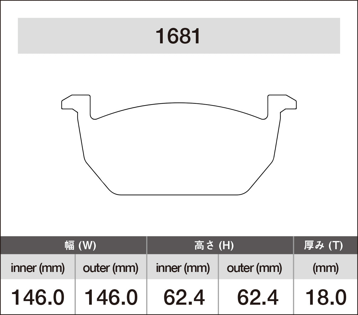 iSWEEP Brake Pad〔Front〕1681