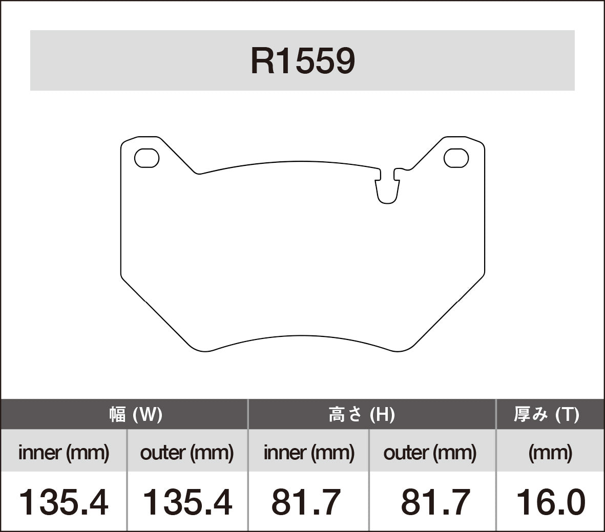 iSWEEP Brake Pad〔Front〕R1559