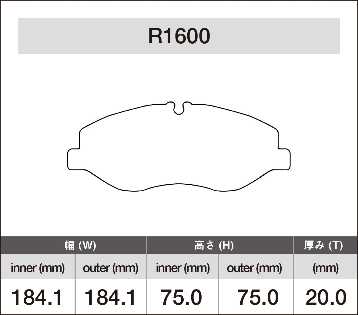 iSWEEP Brake Pad〔Front〕R1600