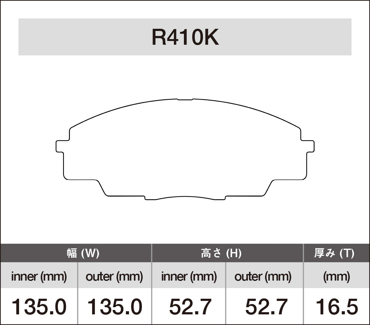 iSWEEP Brake Pad〔Front〕R410K