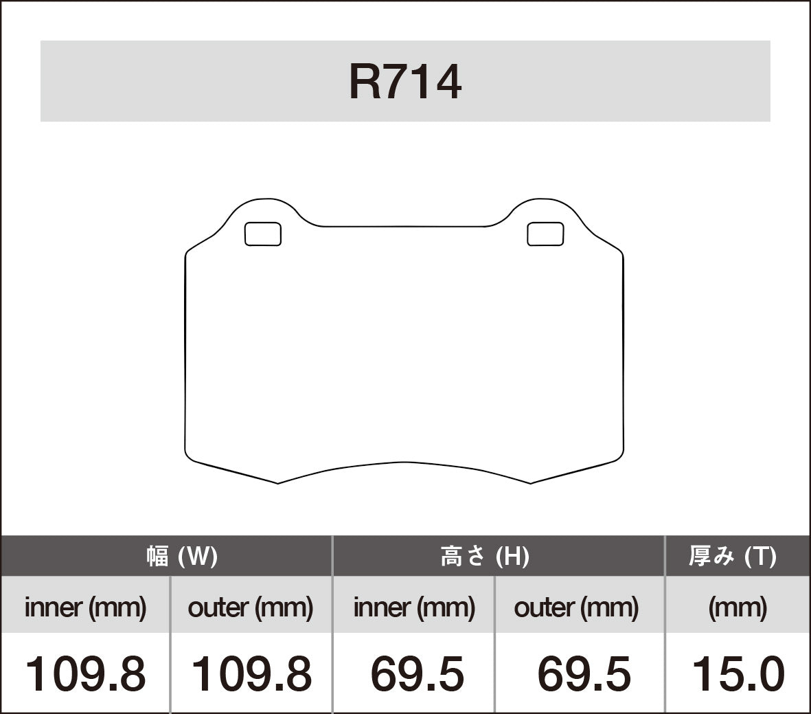 iSWEEP Brake Pad〔Front/Rear〕R714 / brembo LOTUS / Modena exclusive