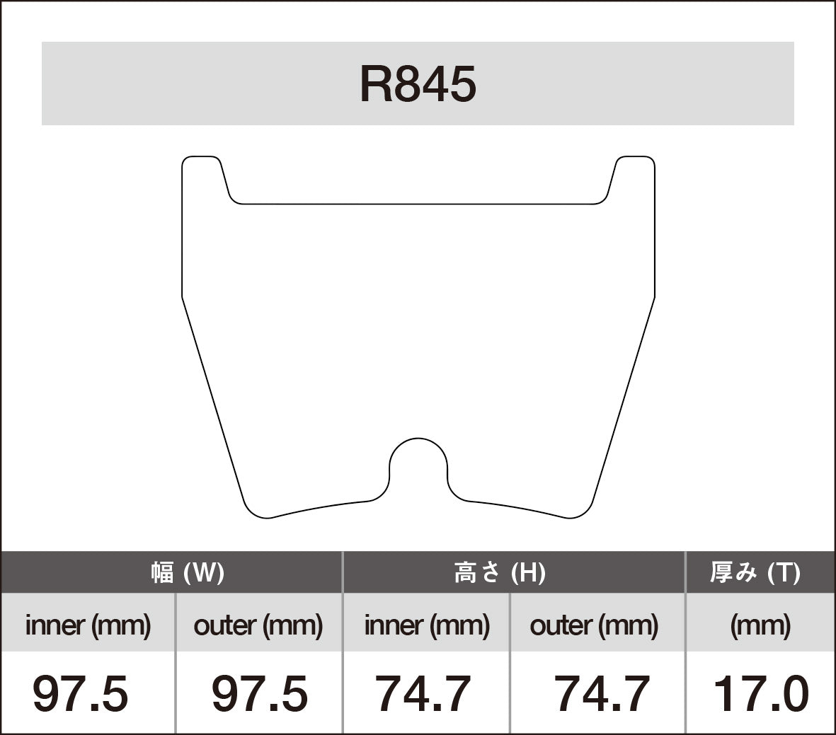 iSWEEP Brake Pad〔Front〕R845