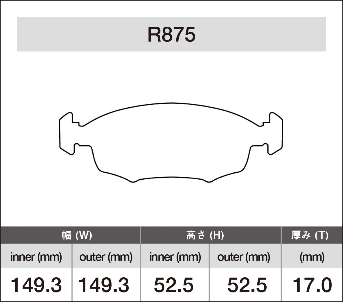 iSWEEP Brake Pad〔Front〕R875