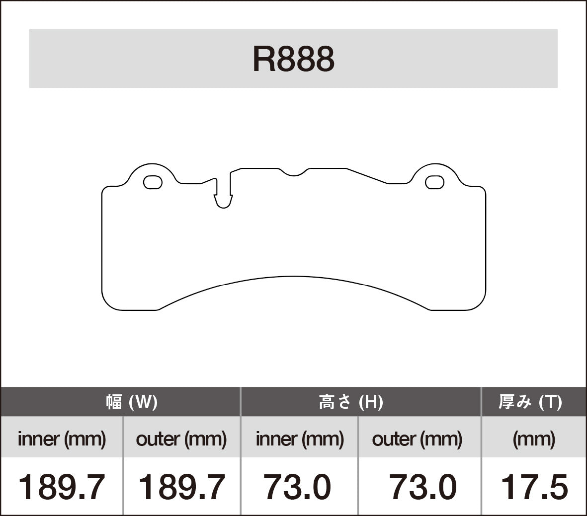 iSWEEP Brake Pad〔Front〕R888 / NEUSPEED 6-Pot BBK 専用