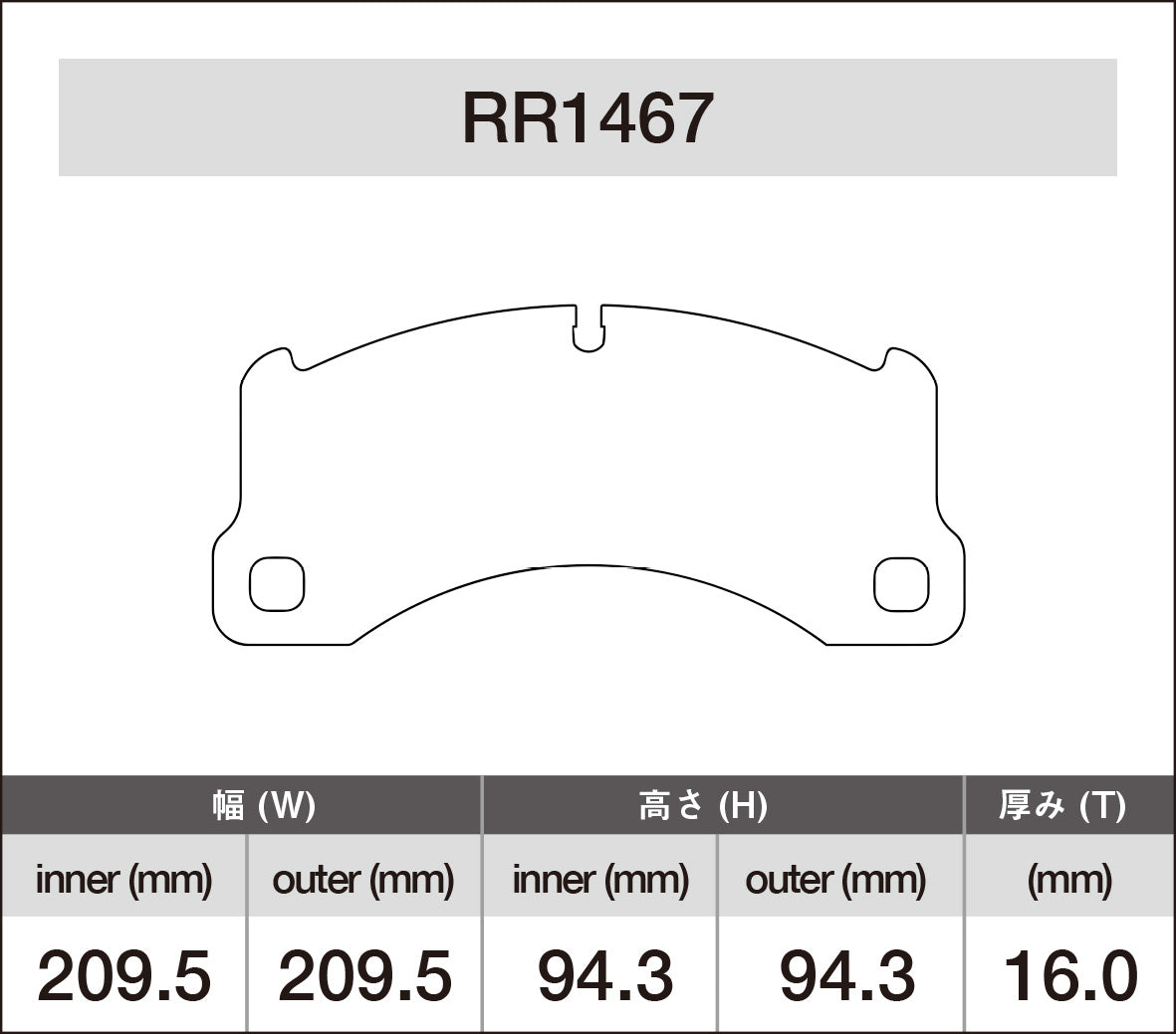 iSWEEP Brake Pad〔Front〕RR1467