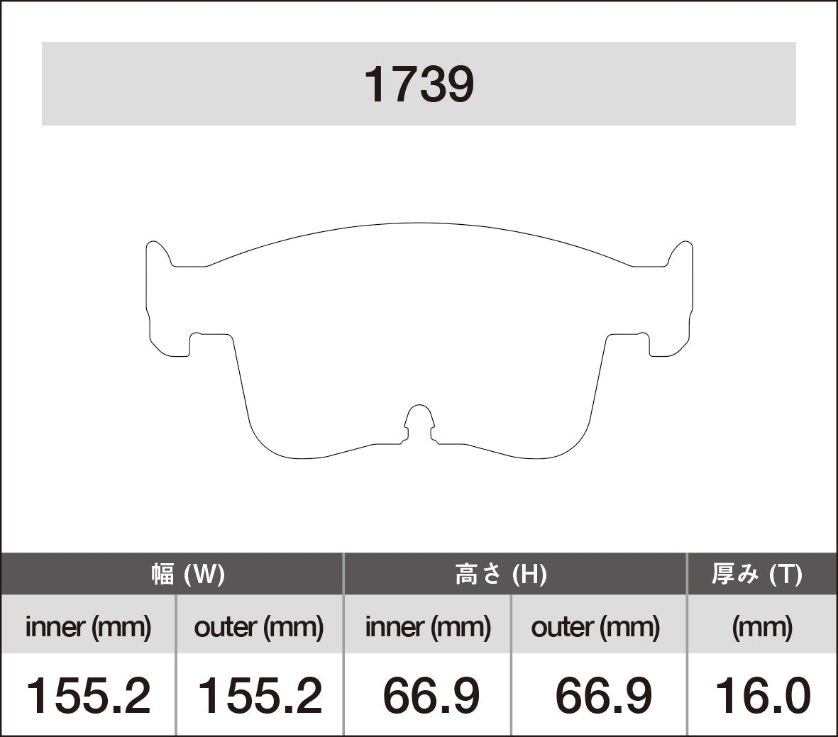 iSWEEP Brake Pad〔Front〕1739 – ishikawa-engineering