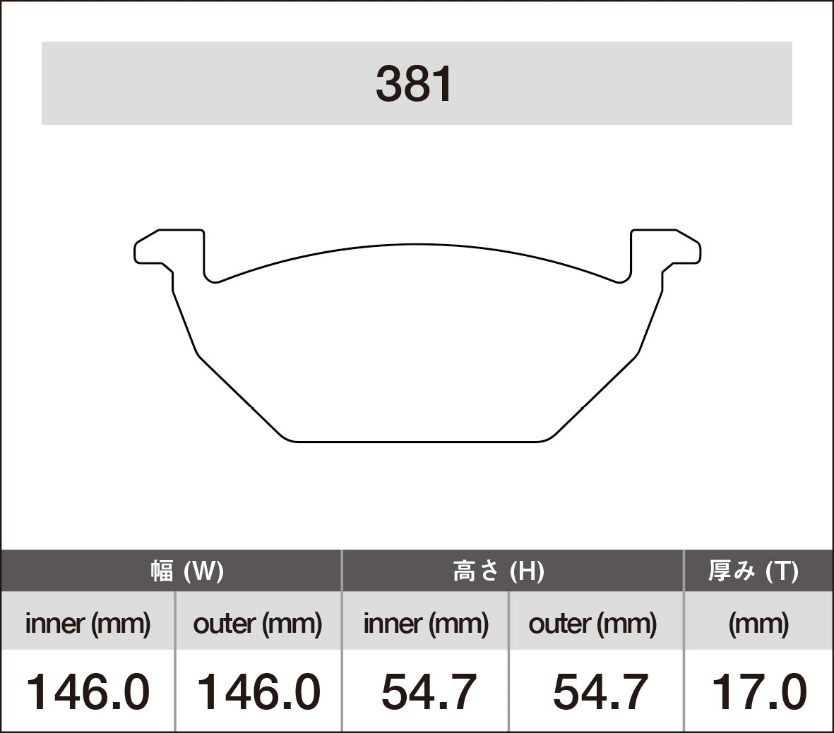 iSWEEP Brake Pad〔Front〕381 – ishikawa-engineering
