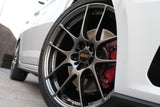 【在庫限り！1台分セット価格】 BBS RF 18 x 7.5 +51 5/112〔ダイヤモンドブラック (DB)〕For A3/S3(8V),GOLF7/8