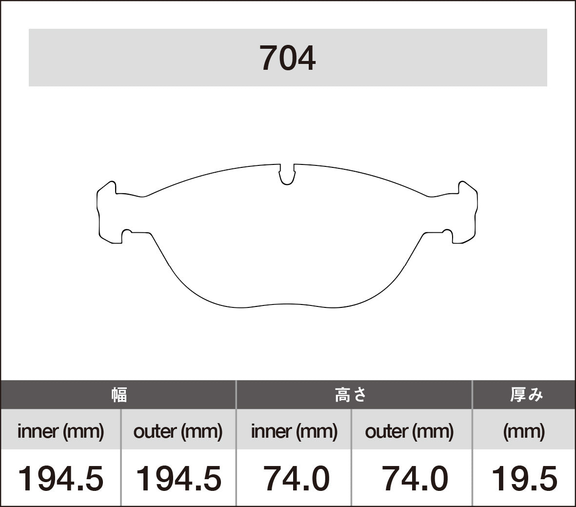 iSWEEP Brake Pad〔Front〕704