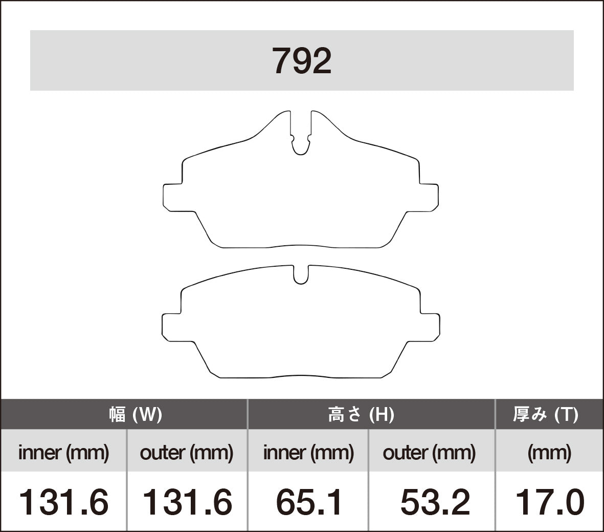 iSWEEP Brake Pad〔Front〕792 – ishikawa-engineering