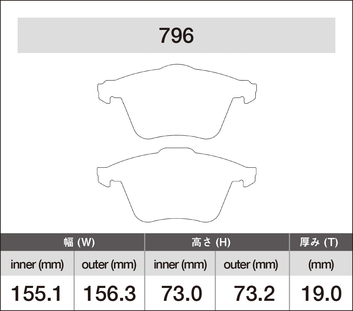 iSWEEP Brake Pad〔Front〕796 – ishikawa-engineering
