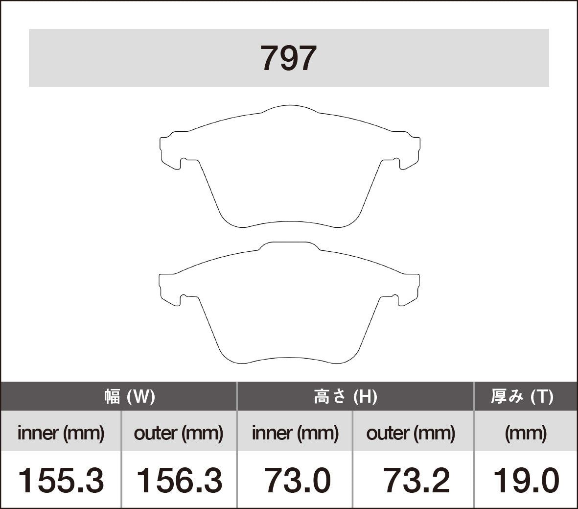 iSWEEP Brake Pad〔Front〕797 – ishikawa-engineering