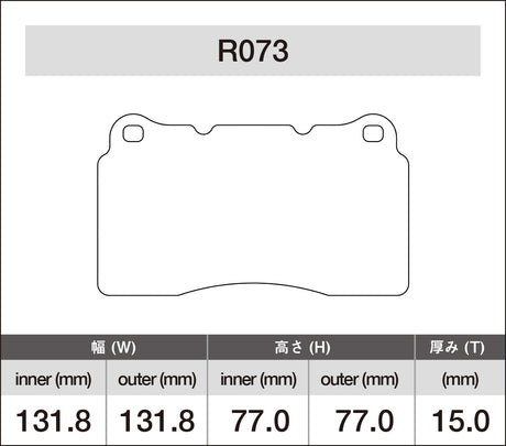 iSWEEP Brake Pad〔Front〕R073