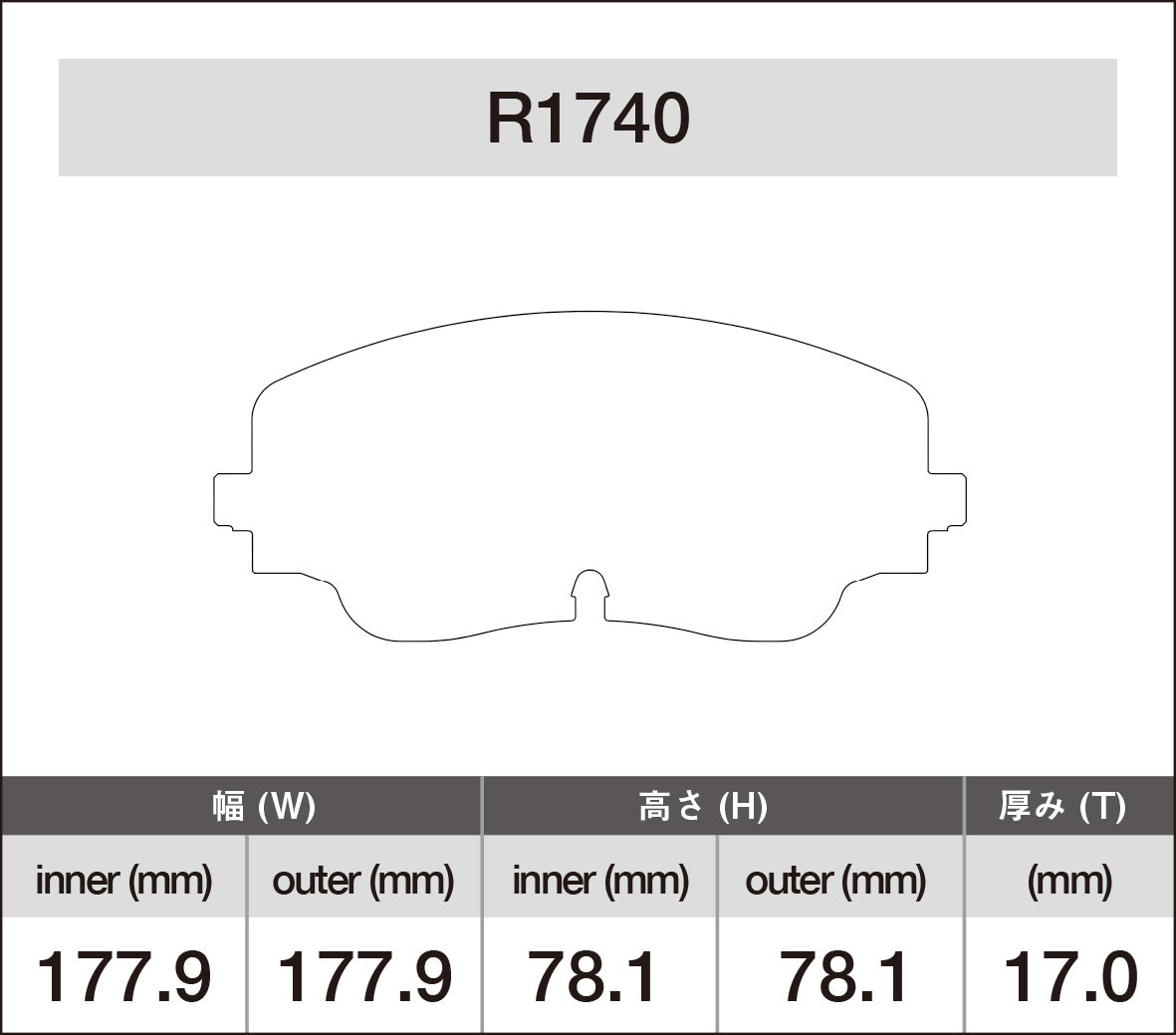 iSWEEP Brake Pad〔Front〕R1740 – ishikawa-engineering