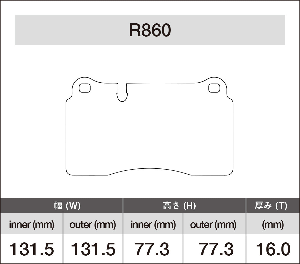 iSWEEP Brake Pad〔Front〕R860 – ishikawa-engineering