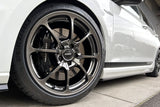 【在庫限り！1台分セット価格】 RAYS NE24 F2 18 x 8.5 +45 5/112 Ф66.6〔Shining Black Metal〕For A3/S3(8V),GOLF7/8